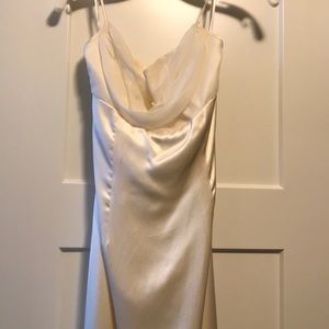 Silk beaded wedding dress